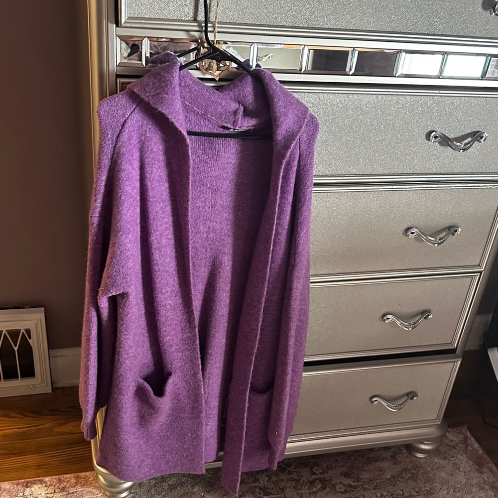 Breville Cozy Purple Women's Cardigan